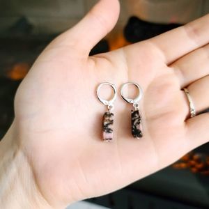 Cute Rhodonite earrings